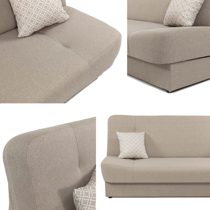 Abron Sovesofa 3-personers - Grå - Møbler - Sofaer - Sovesofaer