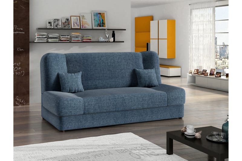 Abron Sovesofa 3-personers - Blå - Møbler - Sofaer - Sovesofaer