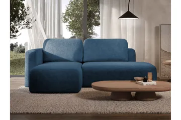 Afir Sovesofa Med 2-Personers Divan - Blå - Møbler - Sofaer - Sovesofaer