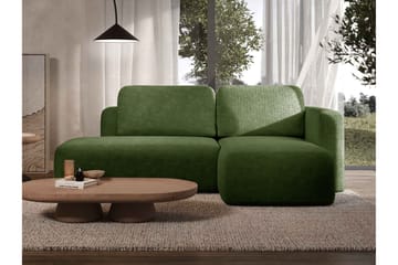 Afir Sovesofa Med 2-Personers Divan - Grøn - Møbler - Sofaer - Sovesofaer
