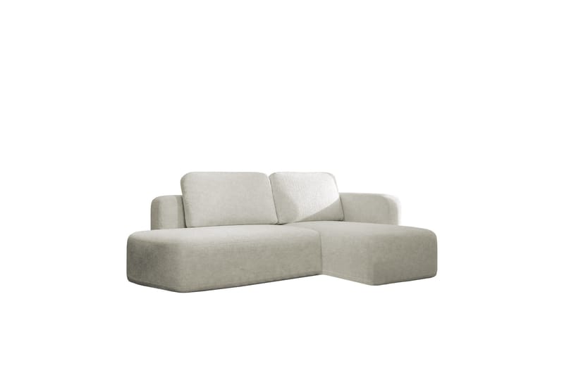 Afir Sovesofa Med 2-Personers Divan - Beige/Hvid - Møbler - Sofaer - Sovesofaer
