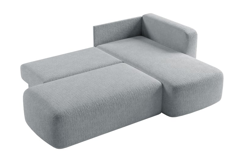 Afir Sovesofa Med 2-Personers Divan - Beige/Hvid - Møbler - Sofaer - Sovesofaer