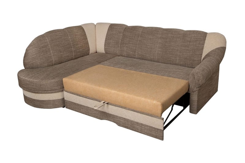 Alandra hjørnesovesofa 242x180x92 cm - Beige - Møbler - Sofaer - Sovesofaer