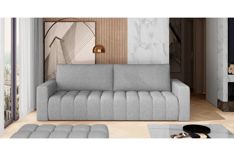 Alazaro 3-Pers. Sovesofa, Grå