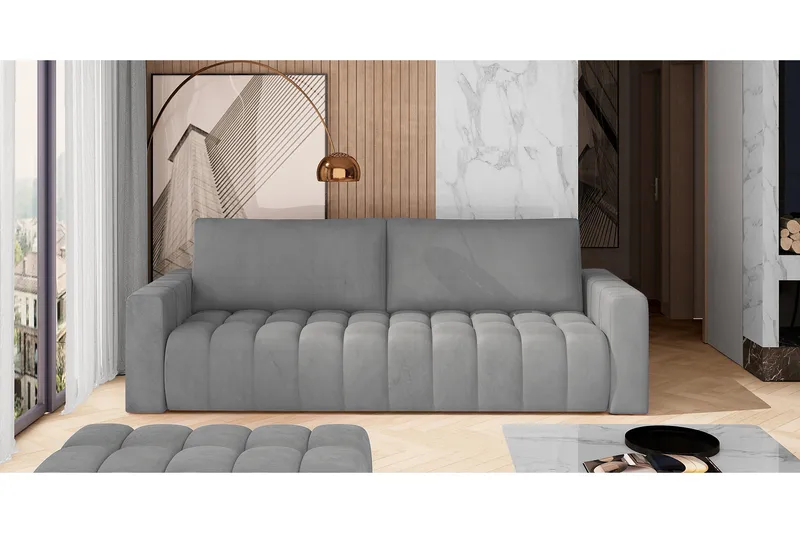 Alazaro 3-Pers. Sovesofa, Grå