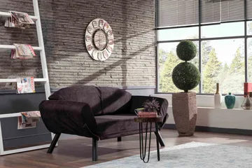 Albertina sovesofa 2-pers - Sort - Møbler - Sofaer - Sovesofaer