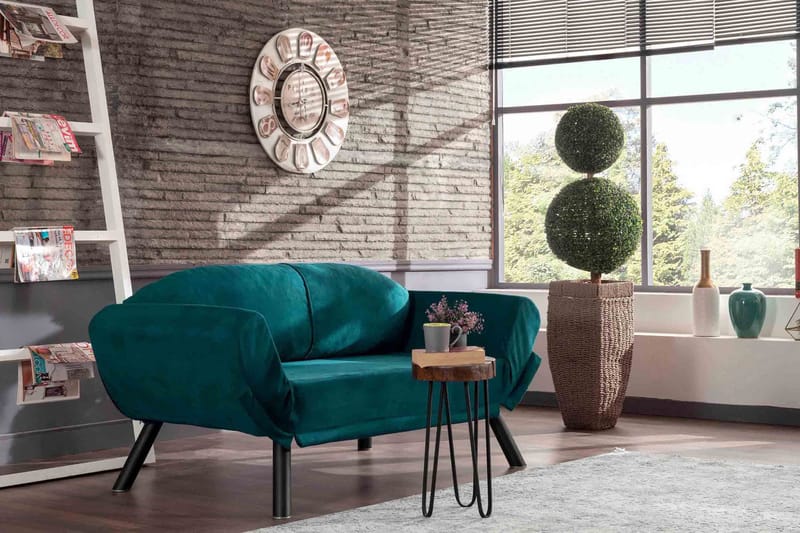 Albertina sovesofa 2-pers - Blågrøn - Møbler - Sofaer - Sovesofaer