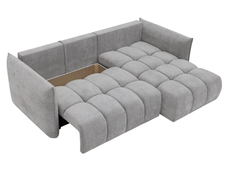 Aldvian 3-personers sovesofa med chaiselong - beige - Møbler - Sofaer - Sovesofaer