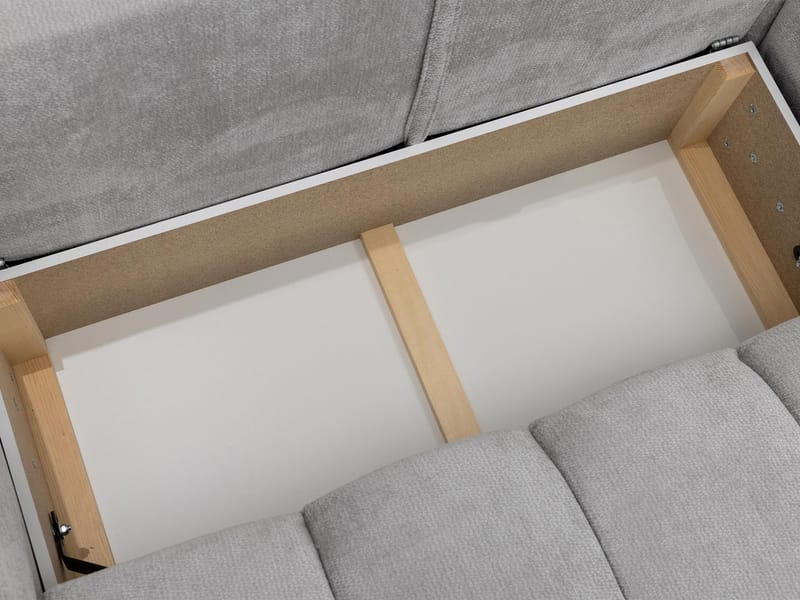 Aldvian 3-personers sovesofa med chaiselong - beige - Møbler - Sofaer - Sovesofaer