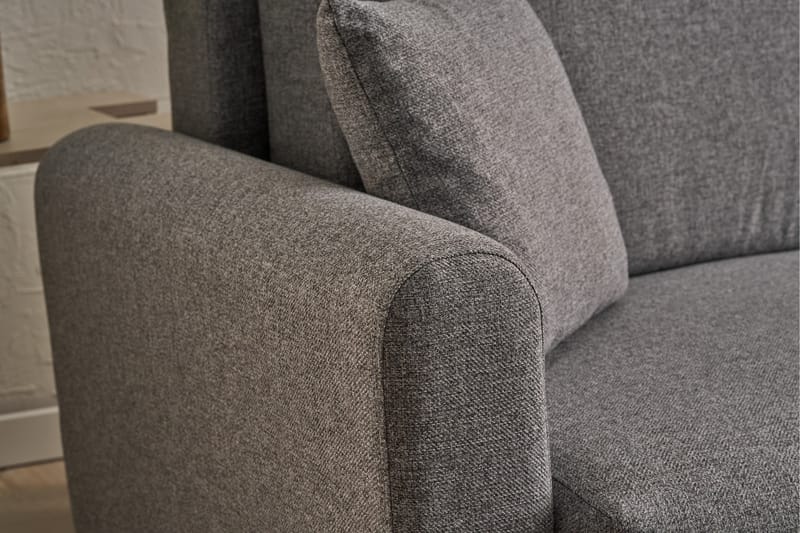 Alfie 4-personers Sovesofa med Chaiselong - Grå - Møbler - Sofaer - Sovesofaer