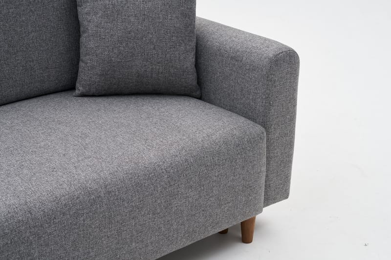 Alfie 4-personers Sovesofa med Chaiselong - Grå - Møbler - Sofaer - Sovesofaer