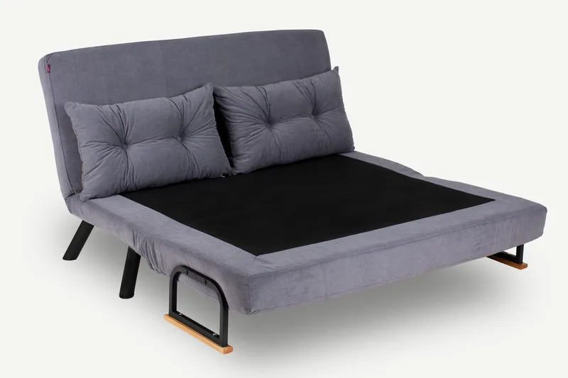 Alfredton Sovesofa 2-Pers. 120x185 - Grå - Møbler - Sofaer - Sovesofaer