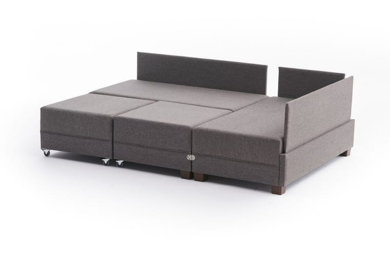 Algeria Hjørnesovesofa Højre - Brun - Møbler - Sofaer - Sovesofaer