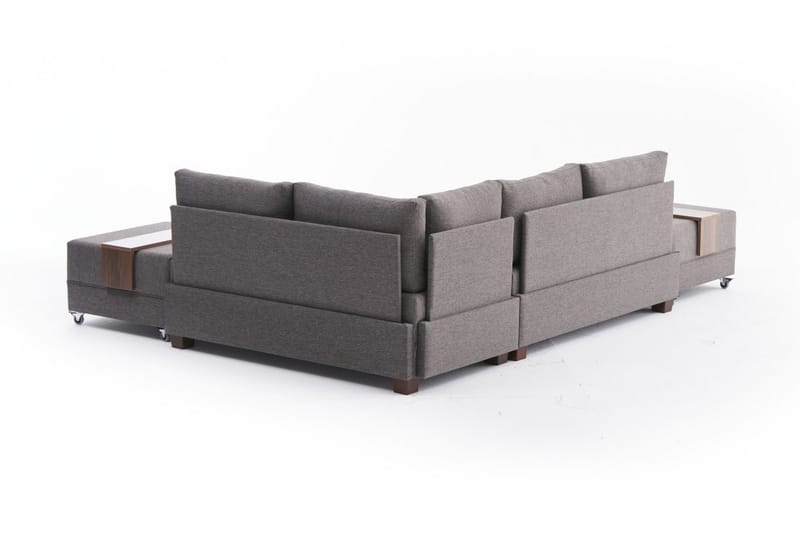 Algeria Hjørnesovesofa Højre - Brun - Møbler - Sofaer - Sovesofaer