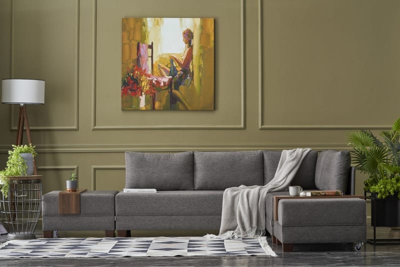 Algeria Hjørnesovesofa Højre - Brun - Møbler - Sofaer - Sovesofaer
