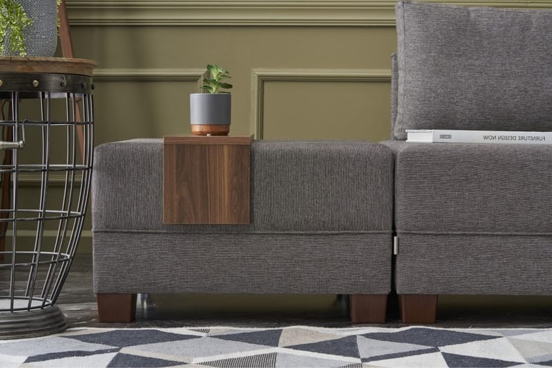 Algeria Hjørnesovesofa Højre - Brun - Møbler - Sofaer - Sovesofaer