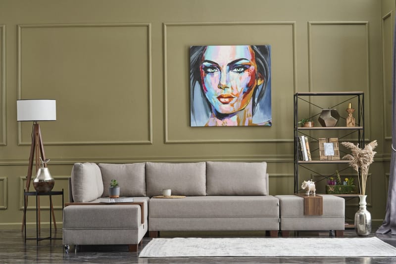 Algeria Sovesofa m. Chaiselong 4-Pers. 140x190 - Cream - Møbler - Sofaer - Sovesofaer