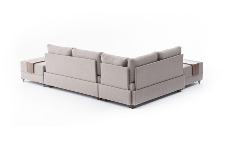 Algeria Sovesofa m. Chaiselong 4-Pers. 140x190 - Cream - Møbler - Sofaer - Sovesofaer