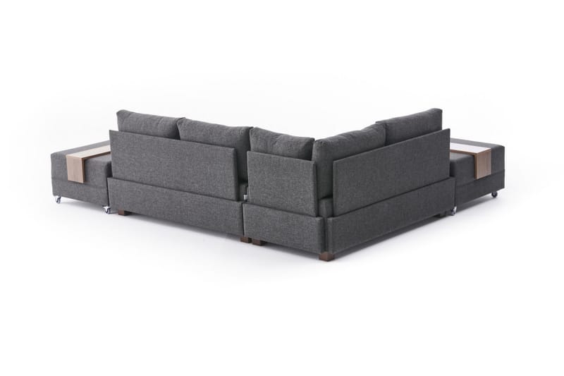 Algeria Sovesofa m. Chaiselong 4-Pers. 140x190 - Antracit - Sovesofaer - Sovesofa chaiselong