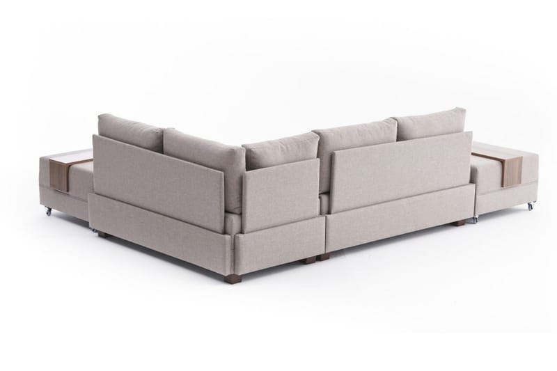 Algeria Sovesofa m. Chaiselong 4-Pers. 140x190 - Cream - Møbler - Sofaer - Sovesofaer