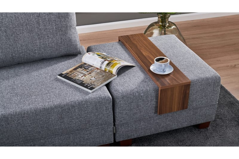 Algeriet hjørnesovesofa venstre - Grå - Møbler - Sofaer - Sovesofaer