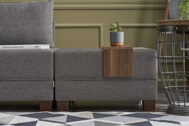 Algeriet hjørnesovesofa venstre - Grå - Møbler - Sofaer - Sovesofaer