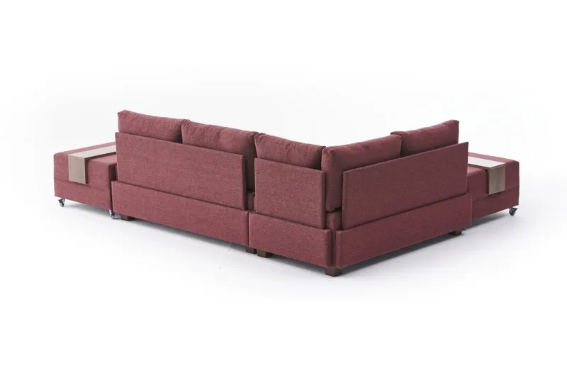 Algeriet hjørnesovesofa venstre - Rød - Møbler - Sofaer - Sovesofaer