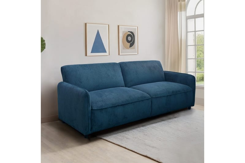 Alicia Sovesofa 3-sæder - blå - Møbler - Sofaer - Sovesofaer