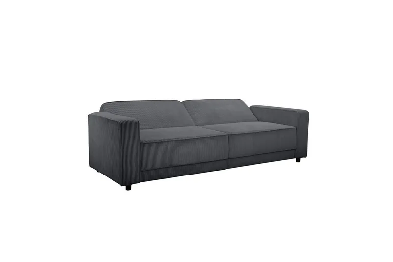 Sovesofa Allie Antracit, Cordoroy, 81x225x91 cm - Antracit, Cordoroy, 81x225x91 cm - Møbler - Sofaer - Sovesofaer