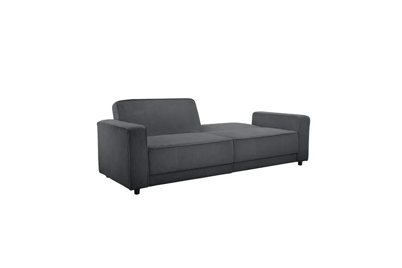Sovesofa Allie Antracit, Cordoroy, 81x225x91 cm - Antracit, Cordoroy, 81x225x91 cm - Møbler - Sofaer - Sovesofaer