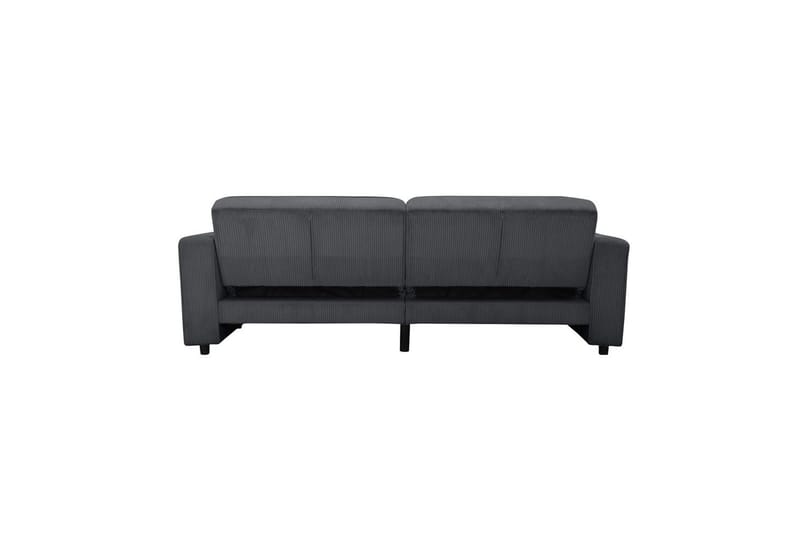 Sovesofa Allie Antracit, Cordoroy, 81x225x91 cm - Antracit, Cordoroy, 81x225x91 cm - Møbler - Sofaer - Sovesofaer