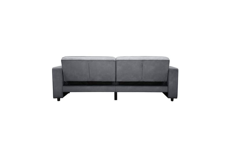 Sovesofa Allie Antracit, Velour, 81x225x91 cm - Antracit, Velour, 81x225x91 cm - Møbler - Sofaer - Sovesofaer