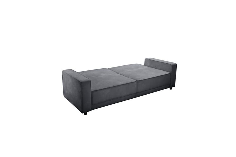 Sovesofa Allie Antracit, Velour, 81x225x91 cm - Antracit, Velour, 81x225x91 cm - Møbler - Sofaer - Sovesofaer