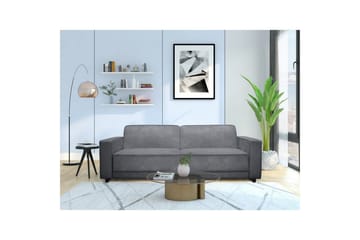 Sovesofa Allie Antracit, Velour, 81x225x91 cm