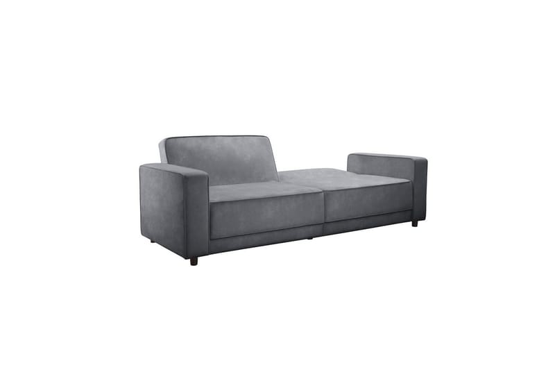 Sovesofa Allie Antracit, Velour, 81x225x91 cm - Antracit, Velour, 81x225x91 cm - Møbler - Sofaer - Sovesofaer