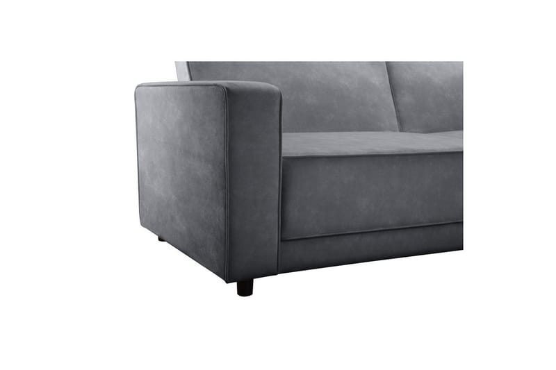 Sovesofa Allie Antracit, Velour, 81x225x91 cm - Antracit, Velour, 81x225x91 cm - Møbler - Sofaer - Sovesofaer