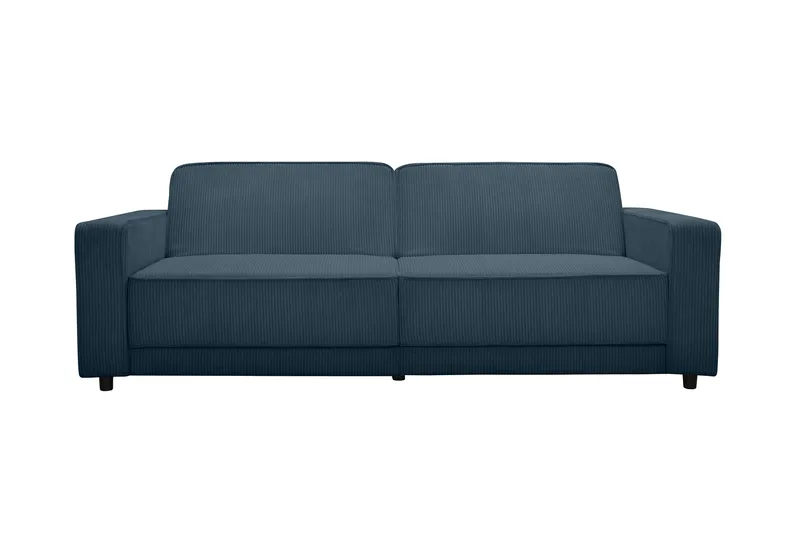 Sovesofa Allie Blå, Cordoroy, 81x225x91 cm, Blå, Cordoroy, 81x225x91 cm
