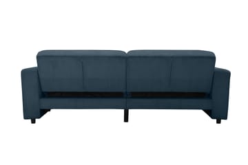 Sovesofa Allie Blå, Cordoroy, 81x225x91 cm - Blå, Cordoroy, 81x225x91 cm - Møbler - Sofaer - Sovesofaer
