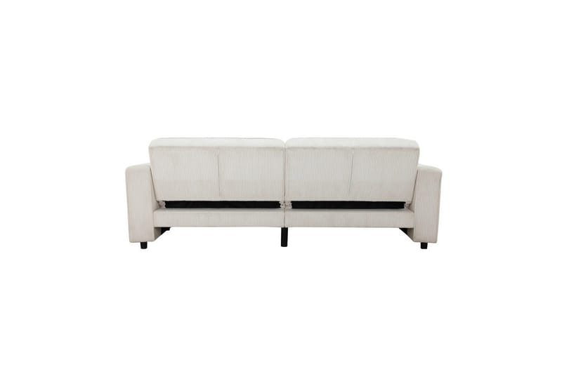 Sovesofa Allie Creme, Cordoroy, 81x225x91 cm - Creme, Cordoroy, 81x225x91 cm - Møbler - Sofaer - Sovesofaer