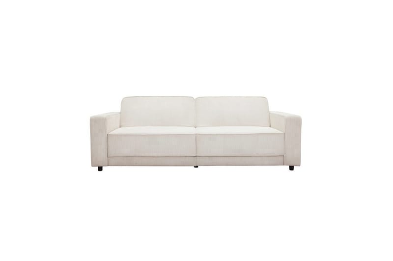 Sovesofa Allie Creme, Cordoroy, 81x225x91 cm - Creme, Cordoroy, 81x225x91 cm - Møbler - Sofaer - Sovesofaer