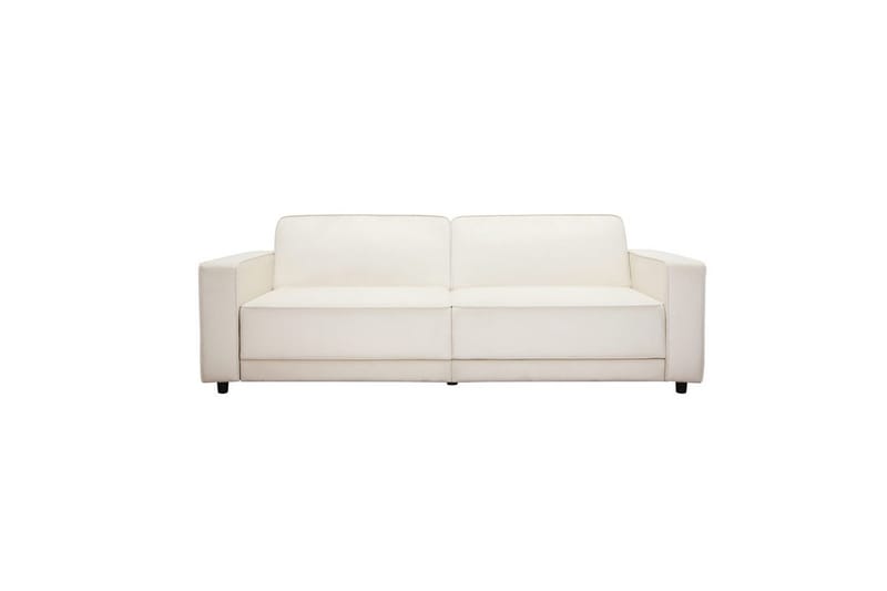 Sovesofa Allie Creme, Velour, 81x225x91 cm - Creme, Velour, 81x225x91 cm - Møbler - Sofaer - Sovesofaer