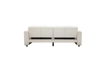 Sovesofa Allie Creme, Velour, 81x225x91 cm - Creme, Velour, 81x225x91 cm - Møbler - Sofaer - Sovesofaer