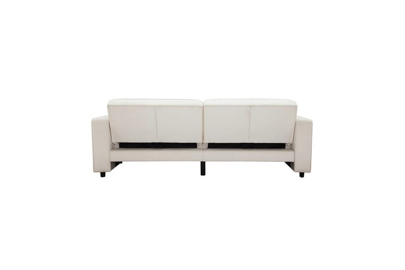 Sovesofa Allie Creme, Velour, 81x225x91 cm - Creme, Velour, 81x225x91 cm - Møbler - Sofaer - Sovesofaer