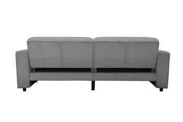 Sovesofa Allie Grå, Cordoroy, 81x225x91 cm - Grå, Cordoroy, 81x225x91 cm - Møbler - Sofaer - Sovesofaer
