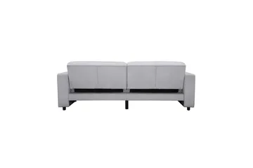 Sovesofa Allie Lys Grå, Velour, 81x225x91 cm - Lys Grå, Velour, 81x225x91 cm - Møbler - Sofaer - Sovesofaer