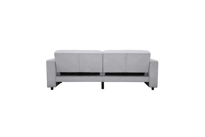 Sovesofa Allie Lys Grå, Velour, 81x225x91 cm - Lys Grå, Velour, 81x225x91 cm - Møbler - Sofaer - Sovesofaer