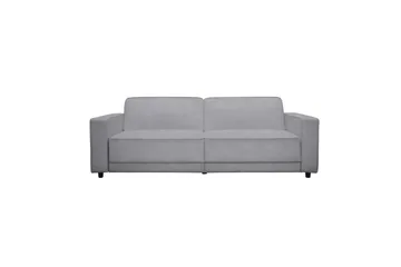 Sovesofa Allie Lys Grå, Velour, 81x225x91 cm - Lys Grå, Velour, 81x225x91 cm - Møbler - Sofaer - Sovesofaer