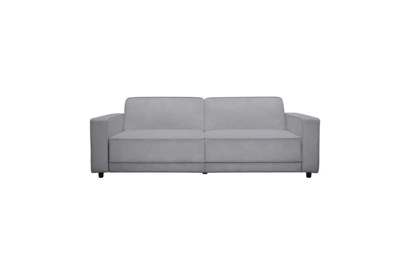 Sovesofa Allie Lys Grå, Velour, 81x225x91 cm - Lys Grå, Velour, 81x225x91 cm - Møbler - Sofaer - Sovesofaer