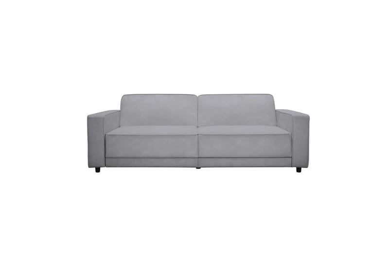 Sovesofa Allie Lys Grå, Velour, 81x225x91 cm - Lys Grå, Velour, 81x225x91 cm - Møbler - Sofaer - Sovesofaer
