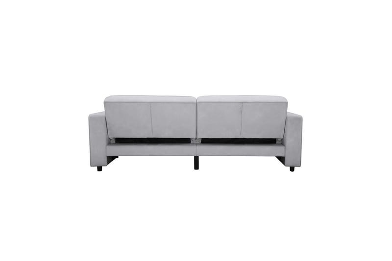 Sovesofa Allie Lys Grå, Velour, 81x225x91 cm - Lys Grå, Velour, 81x225x91 cm - Møbler - Sofaer - Sovesofaer